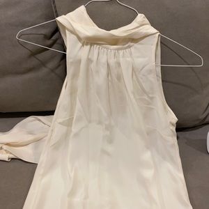 Silk blouse lined with polyester shell